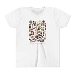 Chronomentrophile (realistic) - Clock Lover Youth Short Sleeve Tee