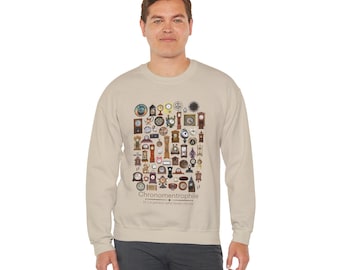 Chronomentrophile - Clock Lover Unisex Heavy Blend™ Crewneck Sweatshirt