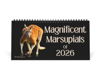 Magnificent Marsupials of 2026 Desktop Calendar