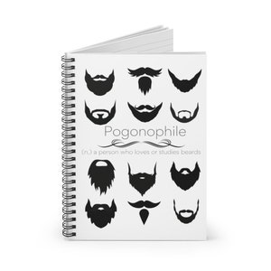 Pogonophile - Lover of Beards Spiral Notebook - Ruled Line