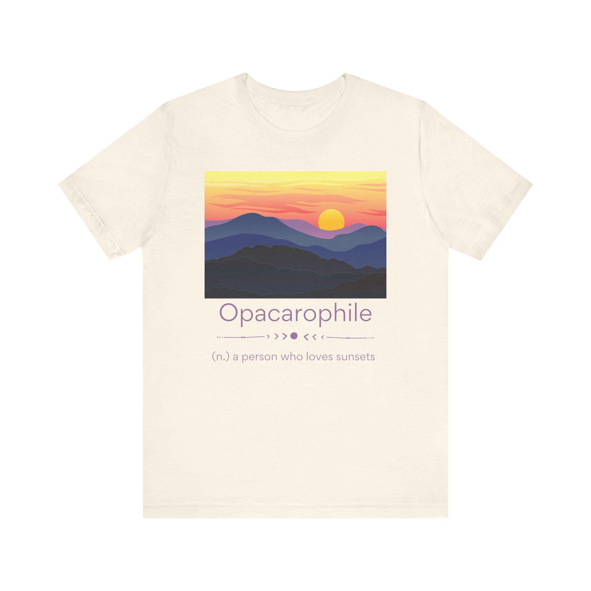 Opacarophile - Sunset Love T-shirt - Etsy