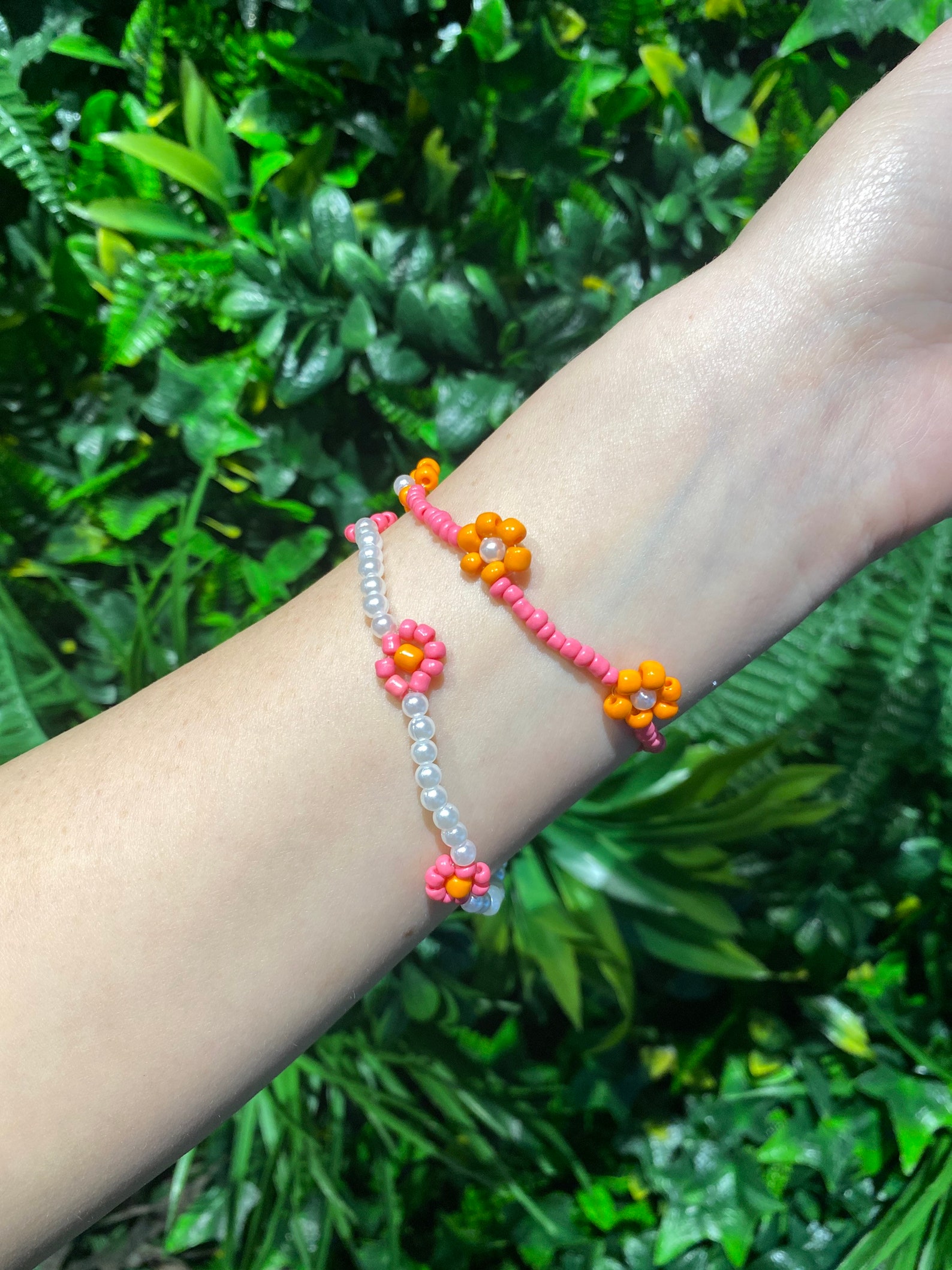 Daisy Beaded Bracelet Tiktok Y2k 90s Retro Fun Aesthetic Etsy