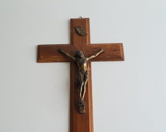 Wall Crucifix, Wooden Church Cross, Jesus Christ
