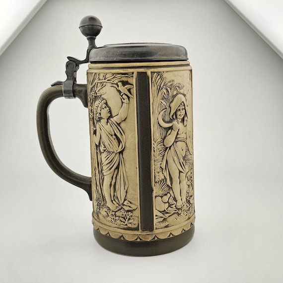 西ドイツ製GERZ蓋付きビアジョッキ