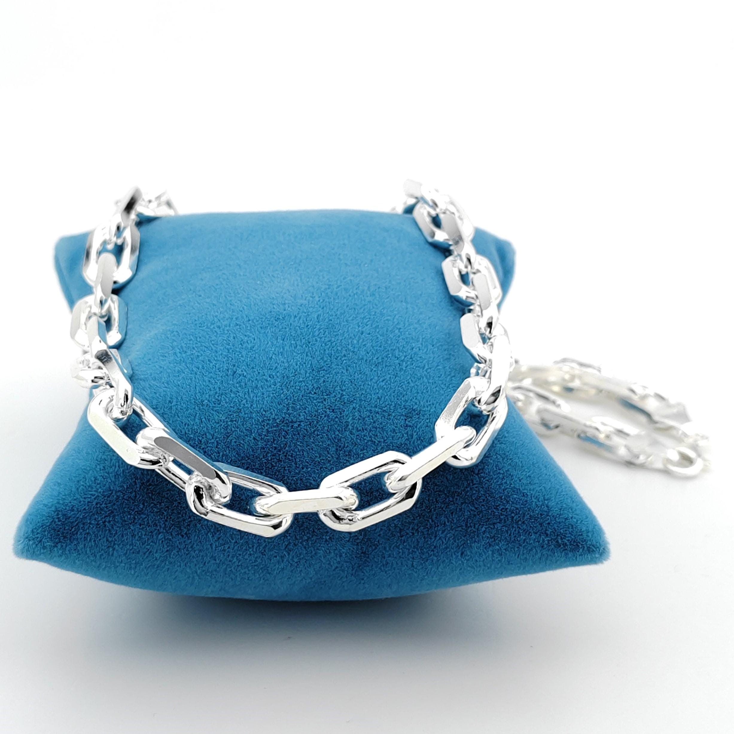 925 Silver Anchor Link Chain,Force Link,Men Necklace,Men