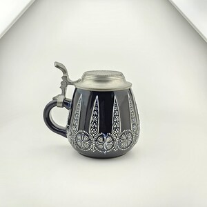 Original German Beer Stein,Beer Mug,Lidded Zinn Beer Stein,German Beer Mug