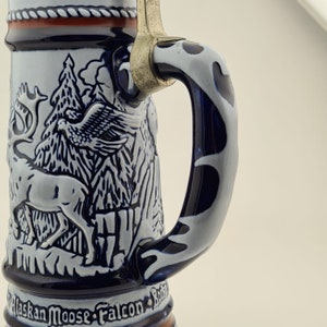 Vintage 1976 Avon Collectible Beer Stein, Vintage Avon Beer Stein with Pewter Lid image 6