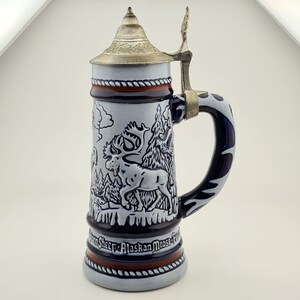 Vintage 1976 Avon Collectible Beer Stein, Vintage Avon Beer Stein with Pewter Lid image 2