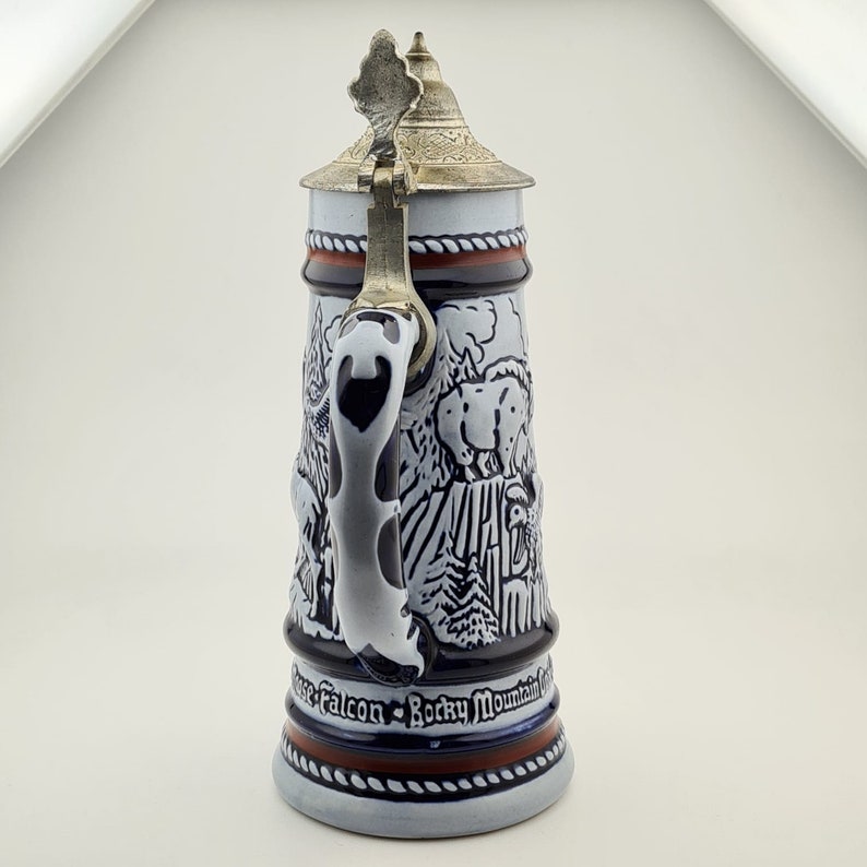 Vintage 1976 Avon Collectible Beer Stein, Vintage Avon Beer Stein with Pewter Lid image 5