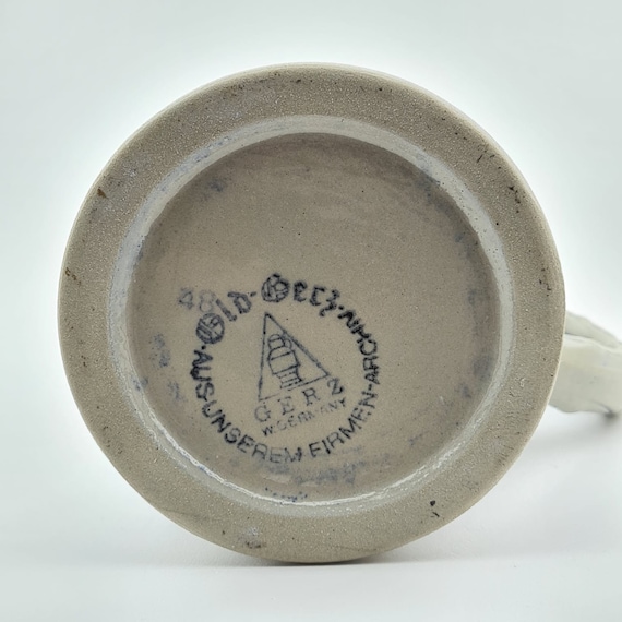 オリジナル Gerz ビールジョッキ ビールジョッキ、ドイツ製蓋付き Zinn