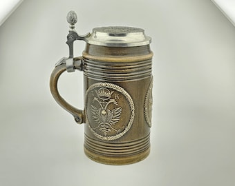 Original West Germany, BEYER Beer Stein,German Beer Mug,Hand painted