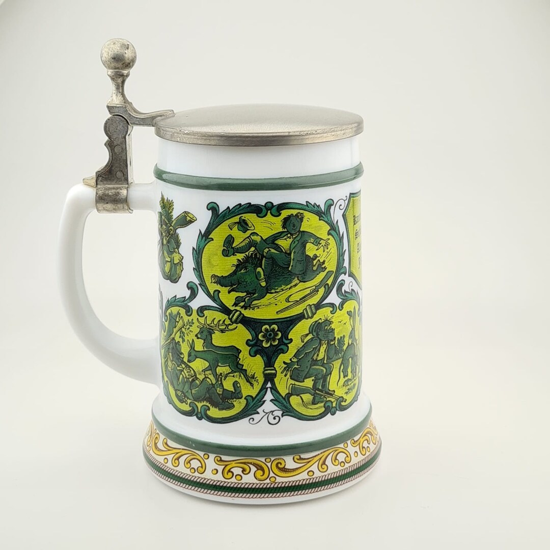 Original BMF Beer Stein Lidded Zinn Beer Mug,german Beer Stein,german