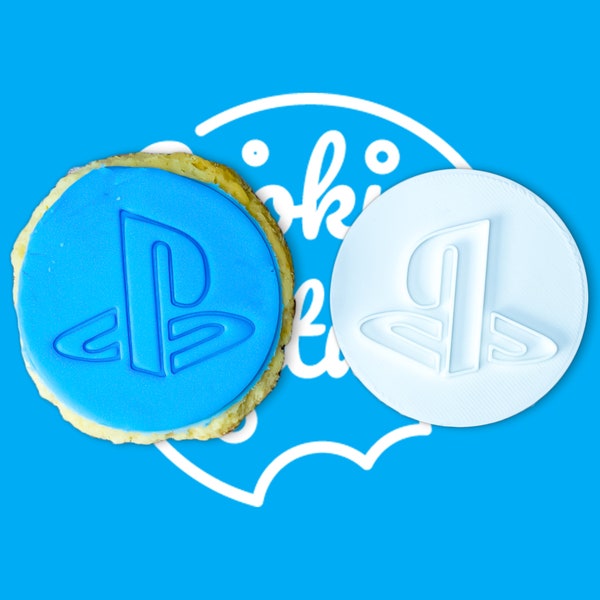 Playstation Logo Gaming Cookie Stamp Embosser | Playstation Cookie Cutter Embosser | Playstation Cookie Stamp Embosser | PS5 Stamp Embosser