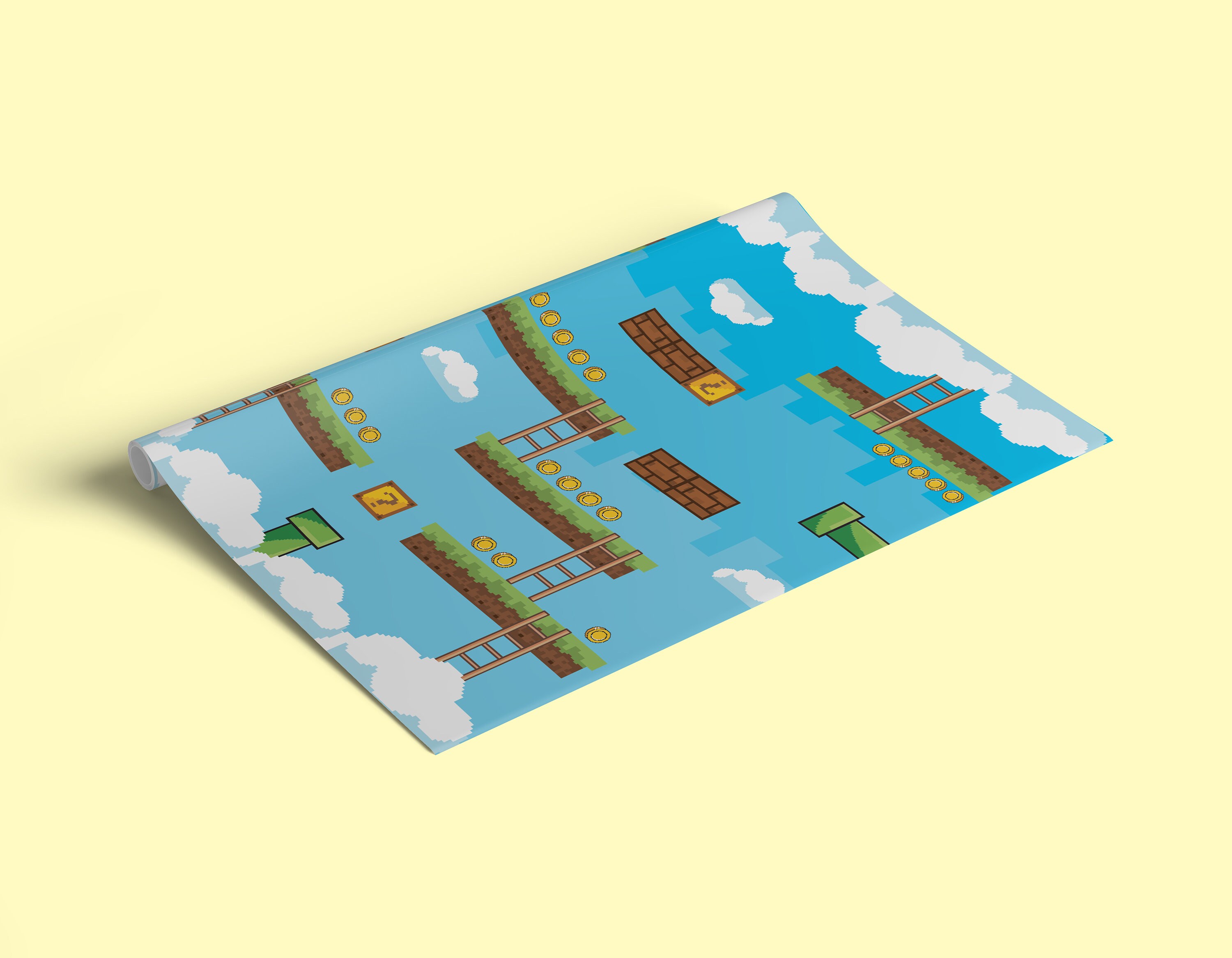Super Mario Style 42cm X 30cm Small A3 Wrapping Paper Etsy