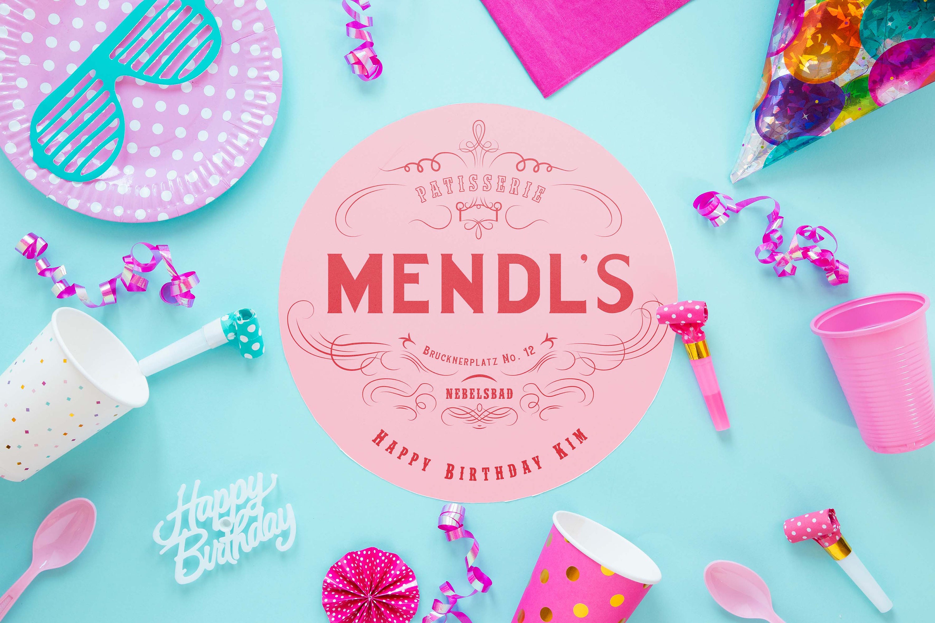 Mendl s 6 Or 8 Edible Icing Sheet Cake Topper Etsy
