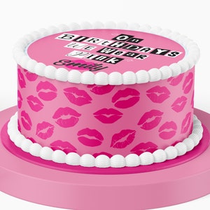 Mean Girls Inspired, Cake Topper Set 