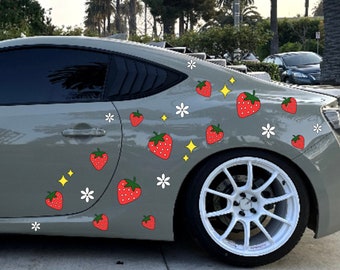 Strawberries, Daisies & Stars Livery Car Decals
