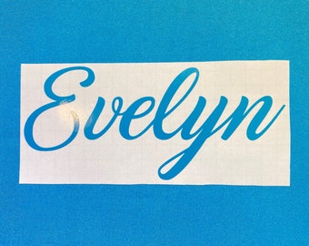 Custom Words Decal (80+ Colors Available)