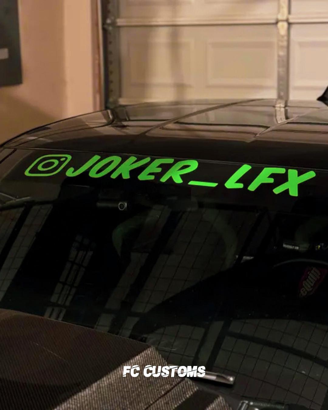 Adesivo Personalizzato Per Parabrezza Auto Con Maniglia - Foto 11