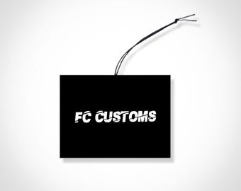 Custom Logo/Design Air Freshener (Multiple Colors, Shapes, Scents Available)