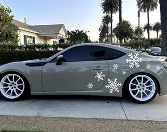 Big Snowflake Livery Car Decals (80+ Colors Available)