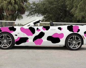 Double Layer Cow Print Livery Car Decals (80+ Colors Available)