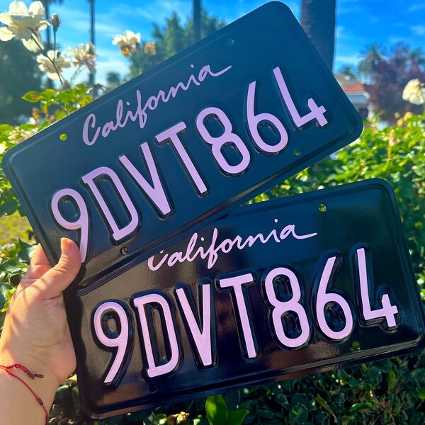 Vinyl License Plate Etsy