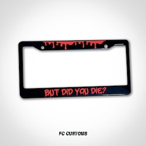 Blood Drip-Nummernschild-Rahmen: Gruseliges Halloween-Auto-Dekor (50 Farben verfügbar)