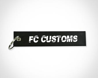Custom Logo/Design Jet Tag Keychain