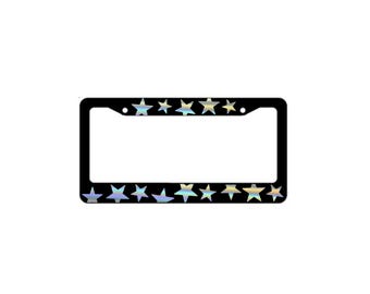 Customizable Stars License Plate Frame (40+ Colors Available)