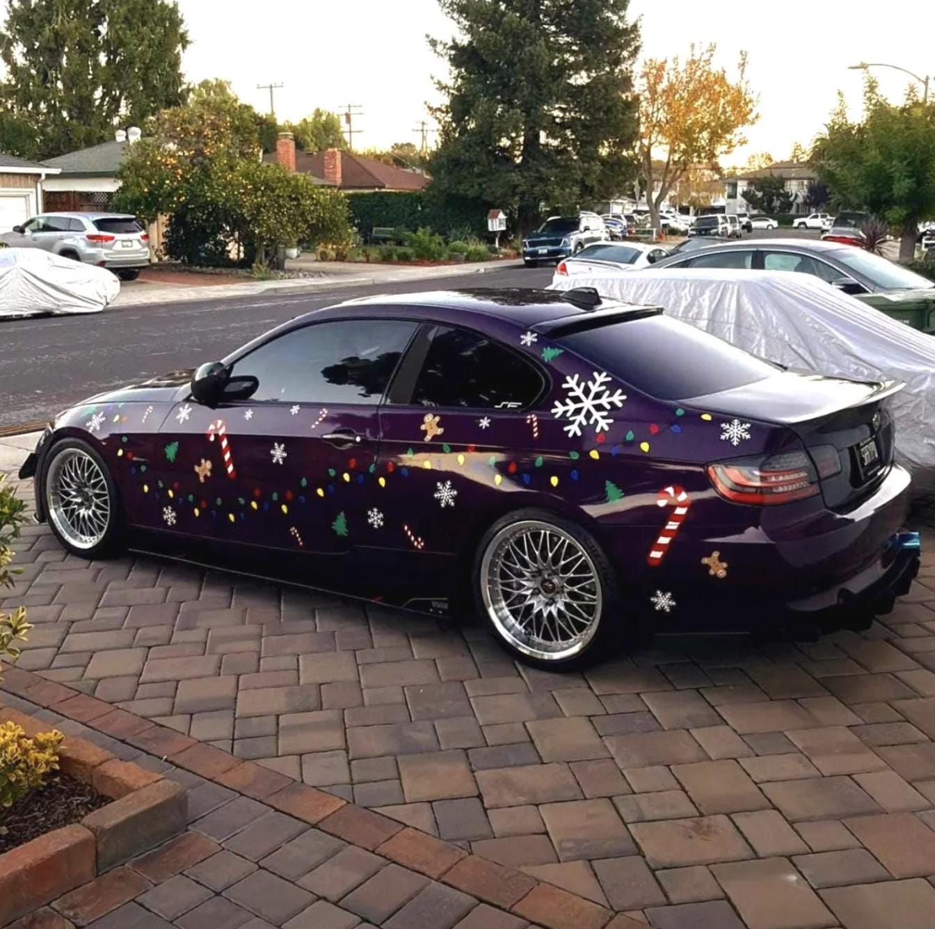 Décorations De Fenêtre De Noël Autocollantes Double Face - Modèle Au Choix - Jour De Fête - Pochoirs Et Stickers - Décoration De Salle De Noël