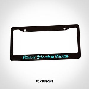 Custom License Plate Frame (20+ Colors/fonts Available) - Etsy