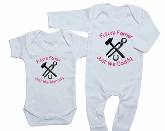 Farrier Baby Clothes, Future Farrier, Baby Girls Newborn Gift/Baby Shower