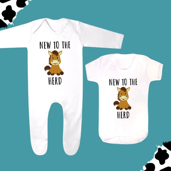 Nouveau dans la baby shower Herd Horse / Cadeau nouveau-né