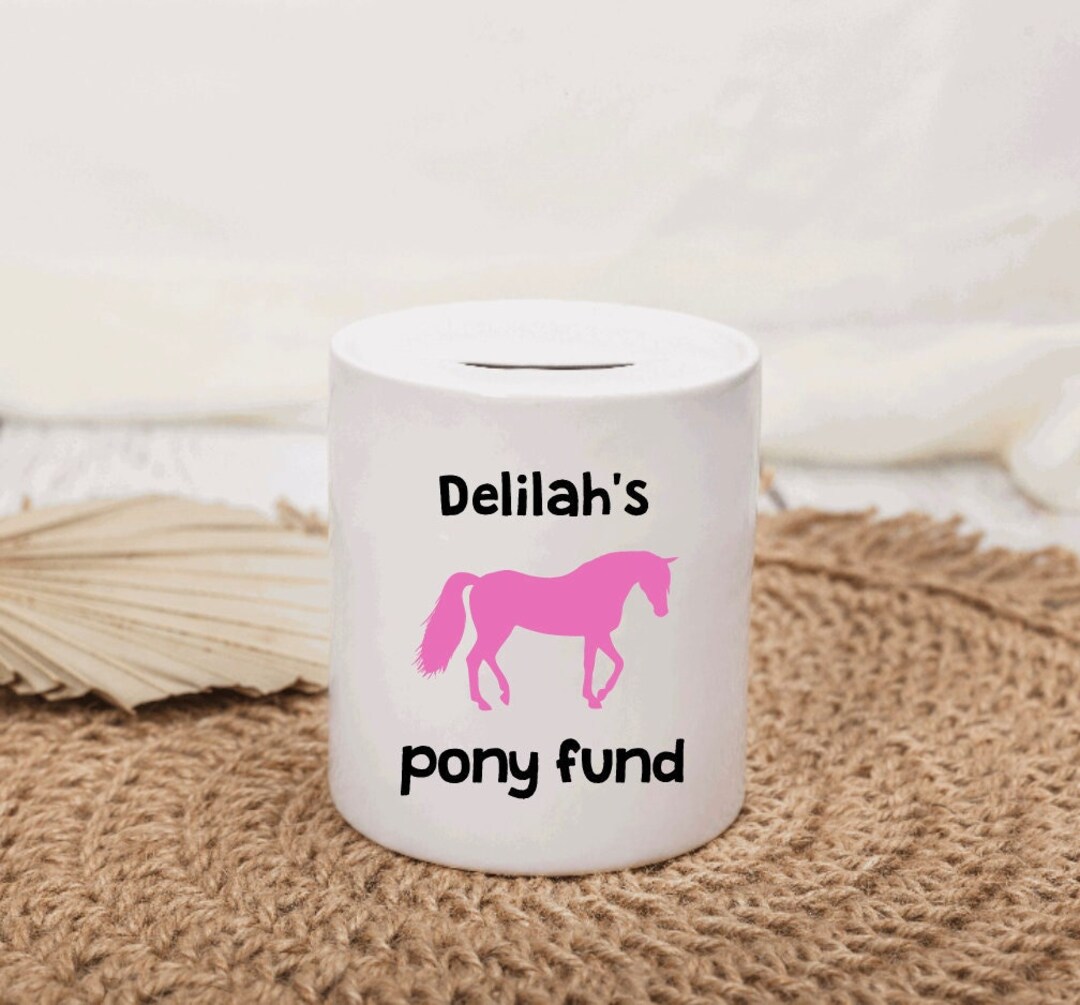 Childrens Horse Money Box Girls Pony Money Box Boys Pony Etsy