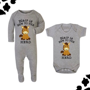 New to the Herd Horse Baby shower / Newborn Gift