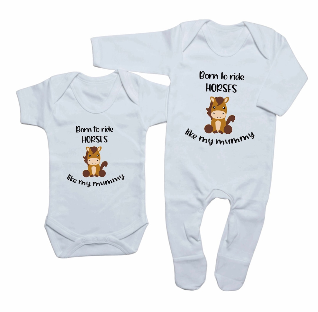 Baby Stuff Future Hunter Jumper Champion Baby Horse Bodysuit For