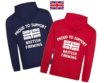 British Farming Hoodie: Proud to Support UK Farmers