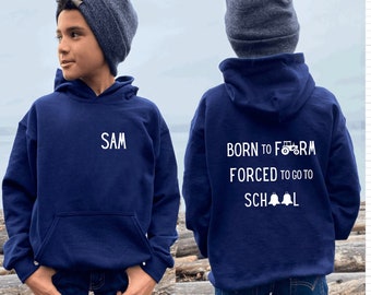 Kids Farming Hoodie: Born to Farm Children’s Hoodie