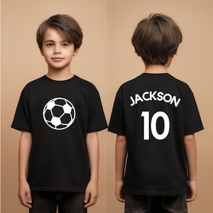 Personalised Kids Football T-Shirt, Girls Football T-Shirt, Customised Football Top, Kids Football Gift