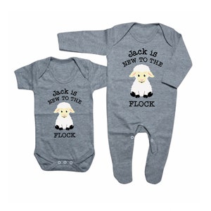 New to the Flock Sheep Baby Shower / Newborn Gift / Personalised