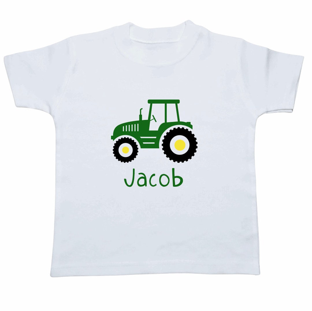 Buy Kids Tractor T-shirt Girls Tractor T-shirt Personalised