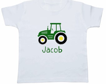 Personalized Kids Tractor T-shirt | Farming Gift