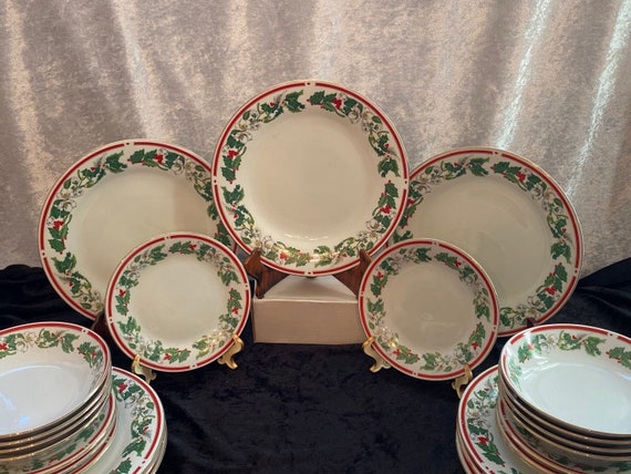 Christmas china patterns cheap