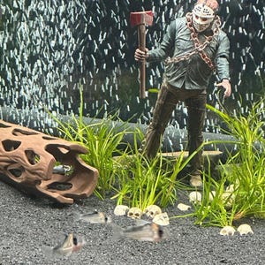 Jason Voorhees aquarium decor