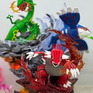 Groudon and Kyogre Statue - Etsy