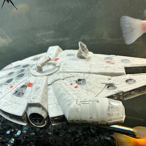 Millennium Falcon Floating Aquarium Decor