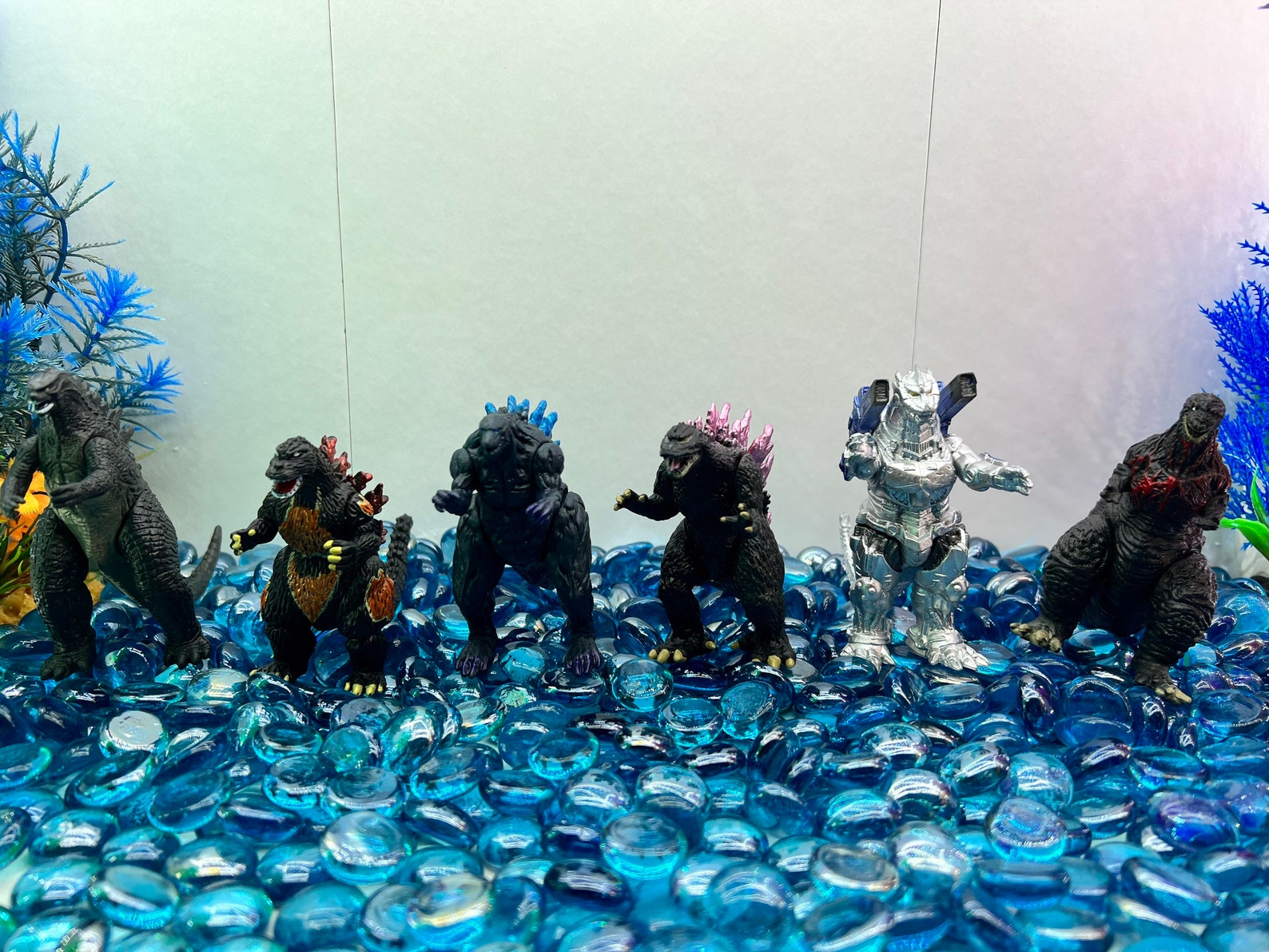 Godzilla Fish Tank Decorations Etsy