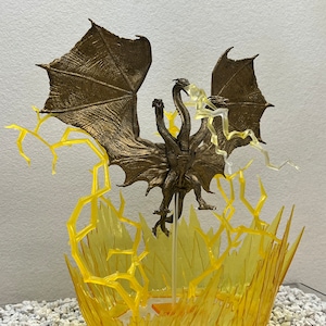 Godzilla aquarium decor