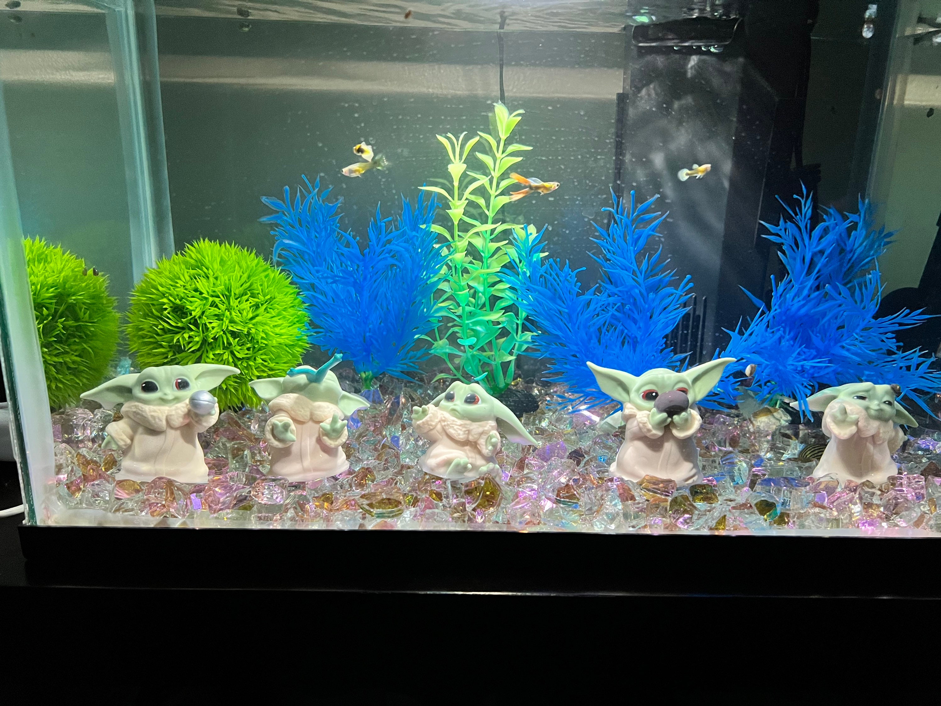 Baby Yoda Aquarium Decor 